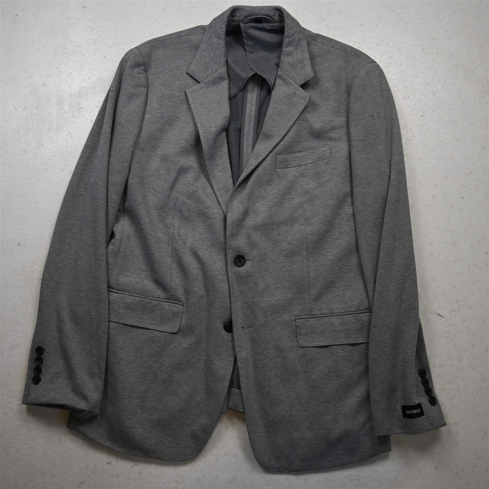 Bonobos LR Gray Knit Soft Shoulder Slim Mens Blazer Suit Jacket Sport Coat